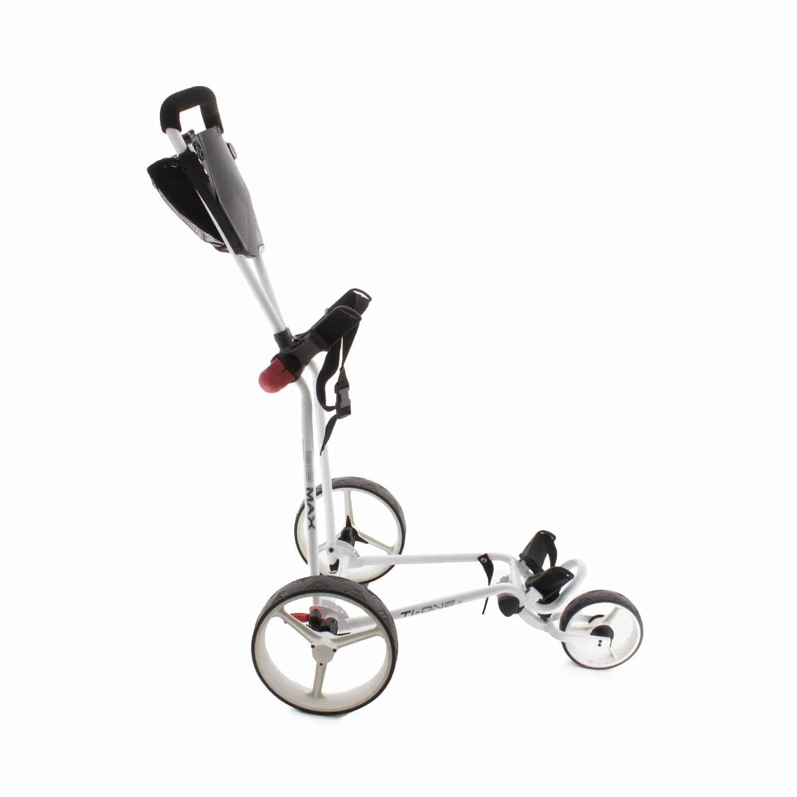 Big Max Ti-One 3-Wheel Push/Pull Trolley - Black/White/Red - Image 3