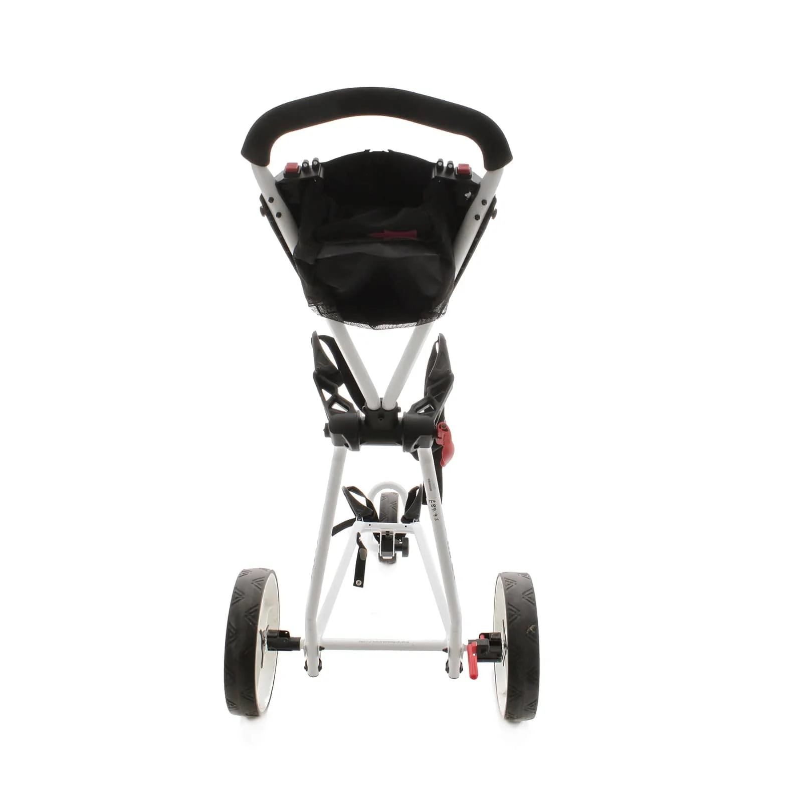 Big Max Ti-One 3-Wheel Push/Pull Trolley - Black/White/Red - Image 4
