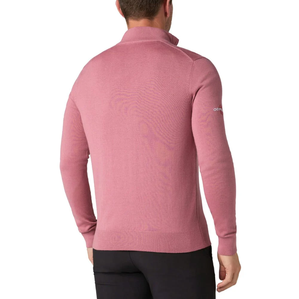 Callaway 1/4 Zip Blended Merino Sweater - Mesa Rose - Image 4