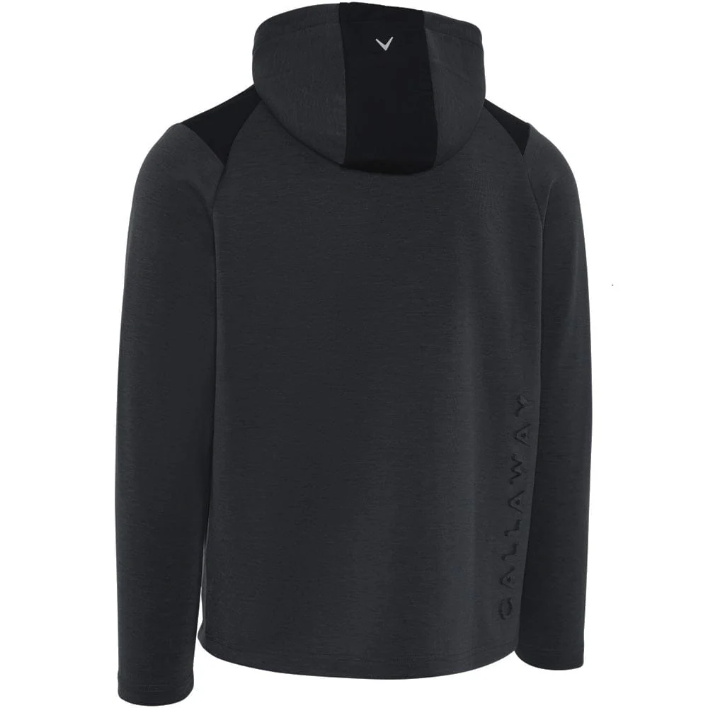 Callaway 1/4 Zip Premium Hoodie - Black Heather - Image 2