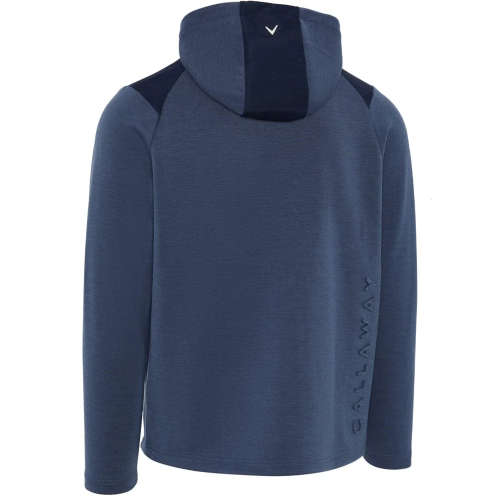 Callaway 1/4 Zip Premium Hoodie - Peacoat Heather - Image 2
