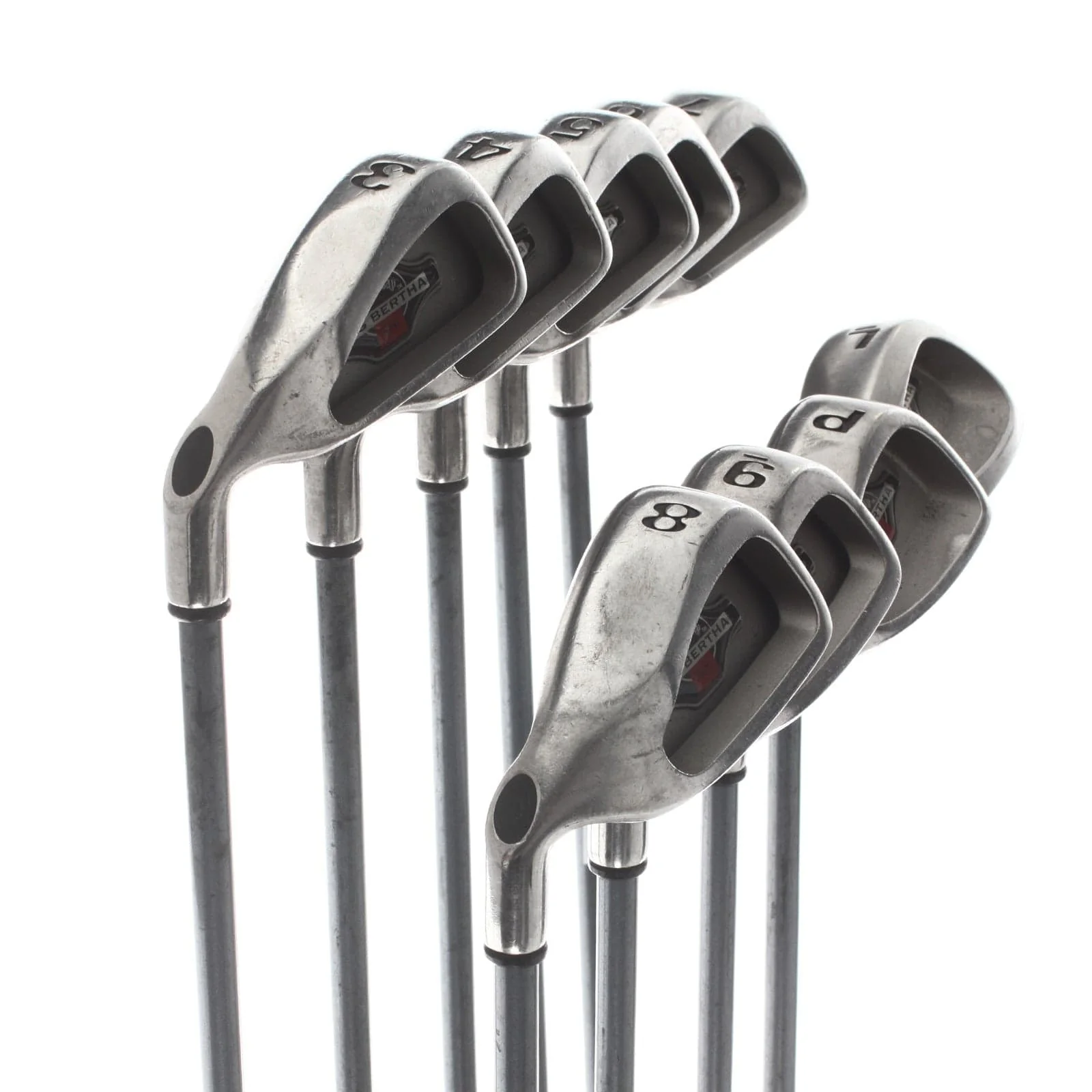 Callaway Big Bertha 1996 Graphite Mens Left Hand Irons 3-PW+LW Firm - RCH 90 - Image 2