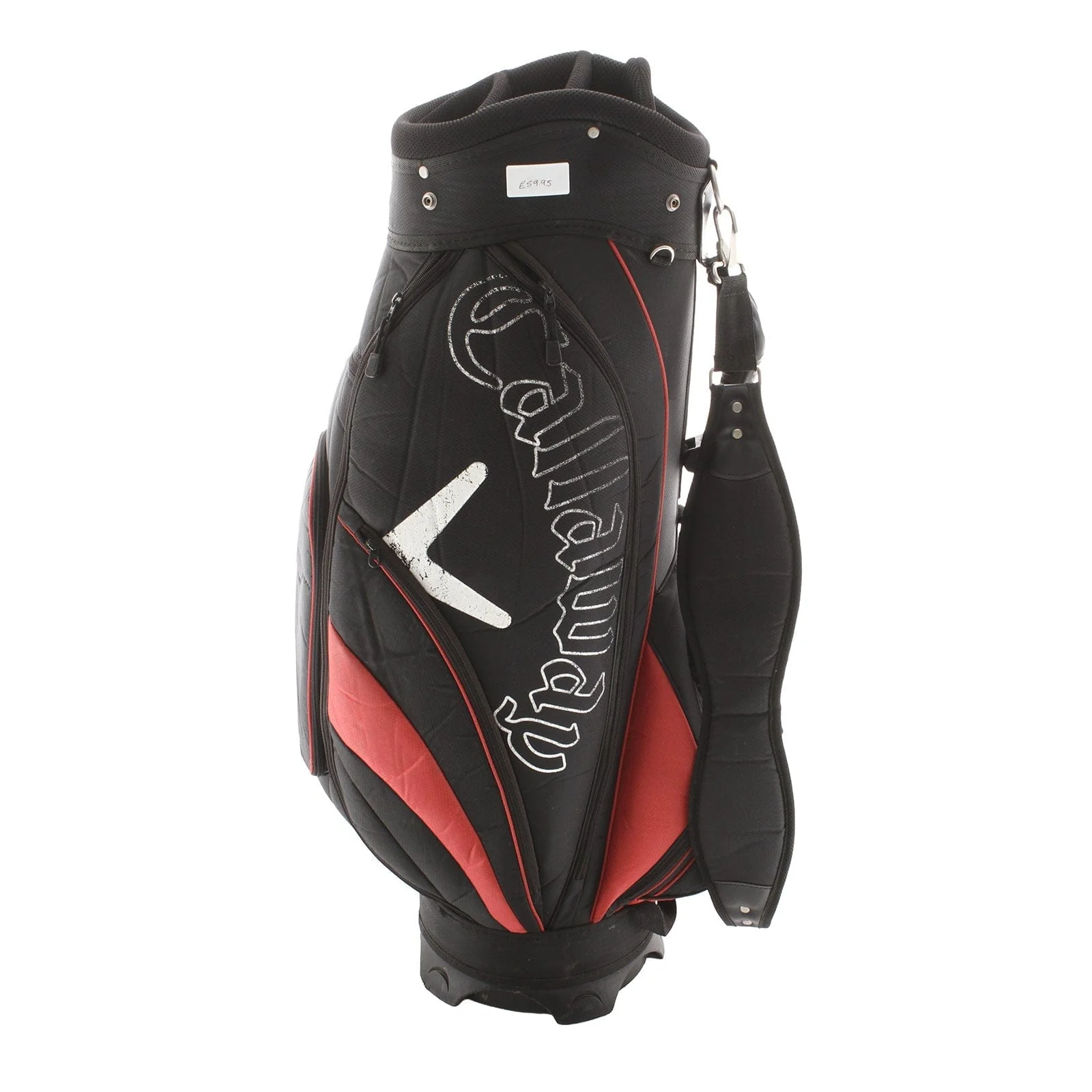 Callaway Cart Bag - Black/White/Red - Image 3