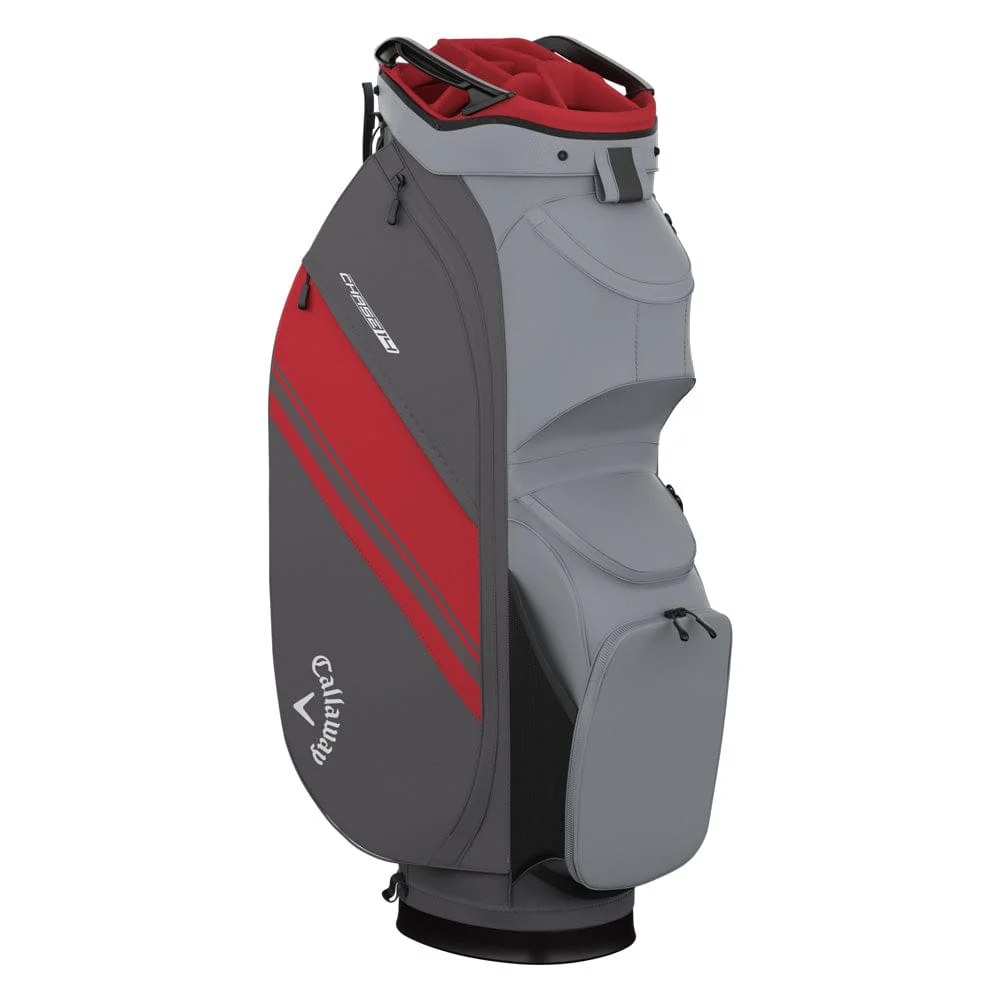 Callaway Chase 14 Cart Bag - Steel/Graphite/Red - Image 4