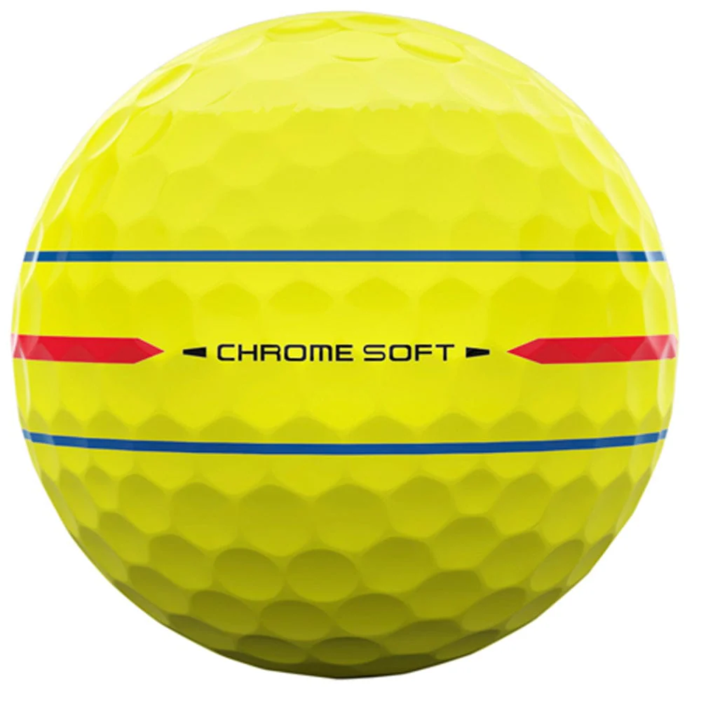 Callaway Chrome Soft 360 Triple Track Golf Balls - Yellow - 12 Pack - Image 5