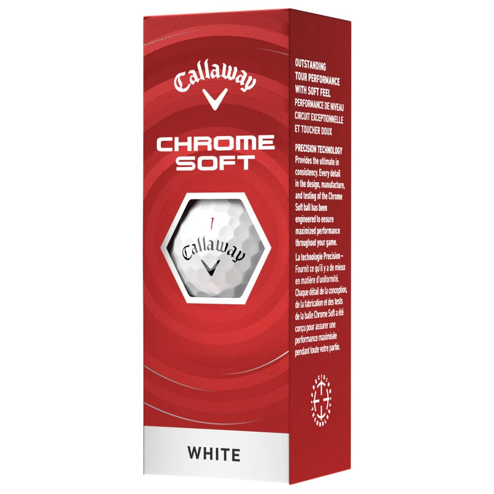 Callaway Chrome Soft Golf Balls - White - 12 Pack - Image 5