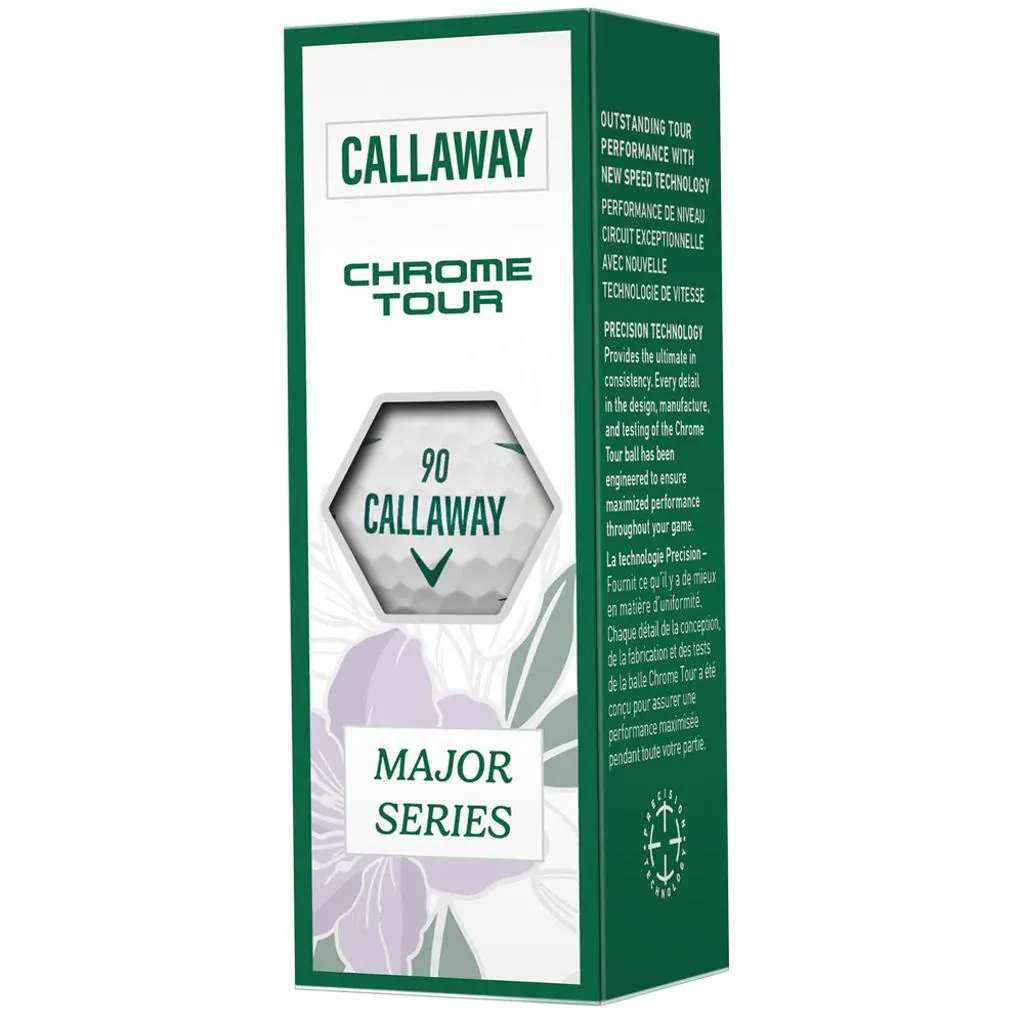Callaway Chrome Tour 26 Stripe Ltd Edition Golf Balls - Major Series - White - 12 Pack - Image 7