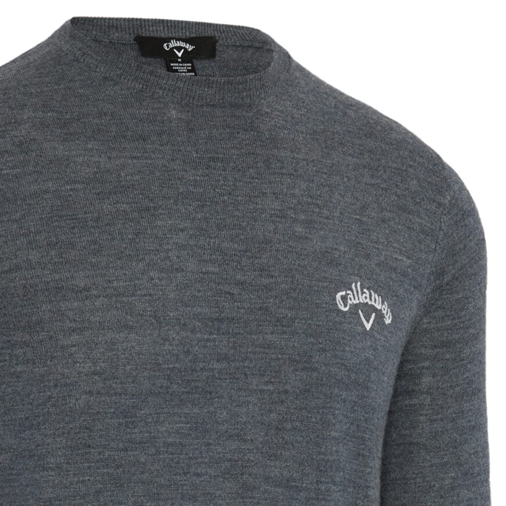 Callaway Crew Neck Merino Mix Sweater - Steel Heather - Image 3