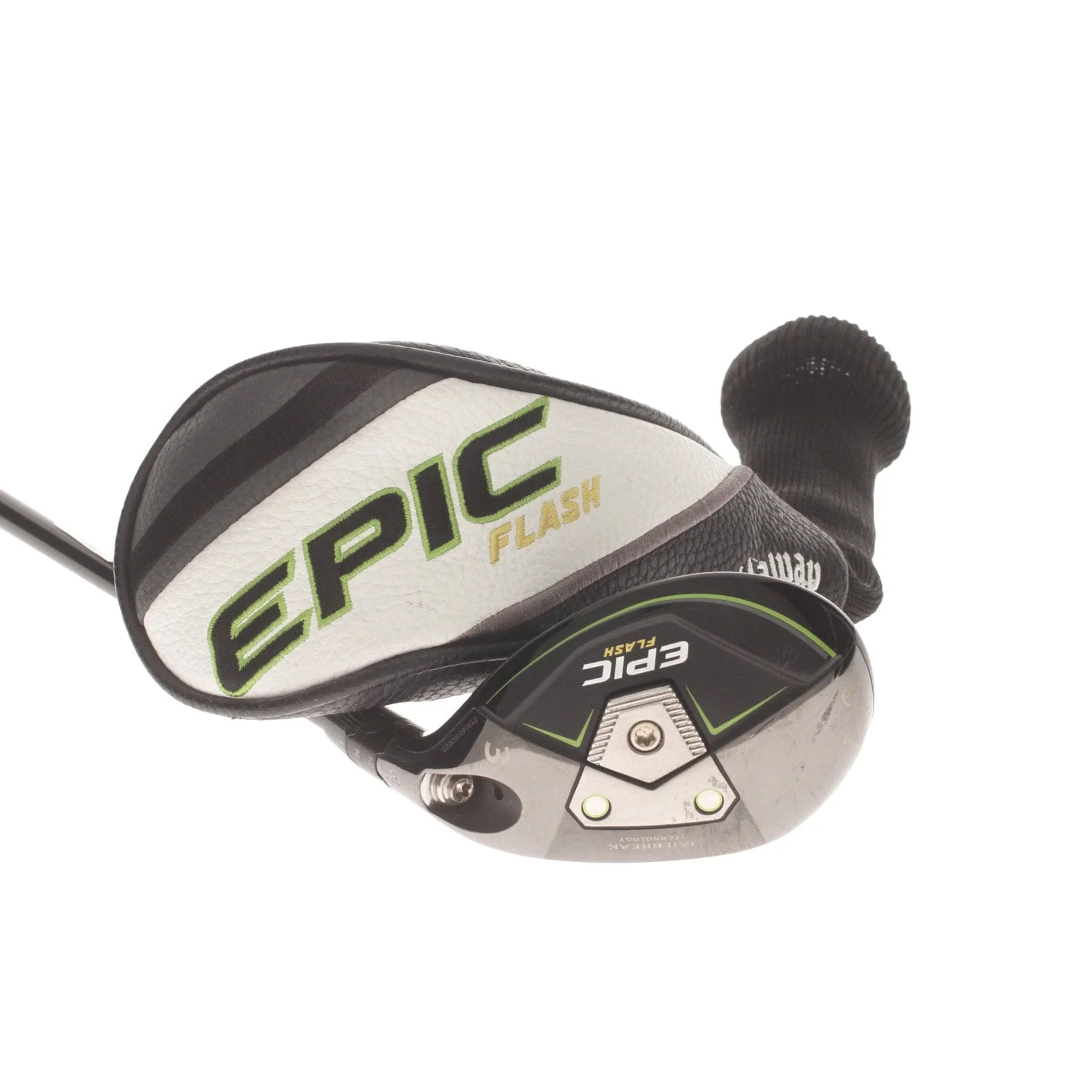 Callaway Epic Flash Graphite Mens Right Hand 3 Hybrid 18* Stiff - Tensei AV White 70