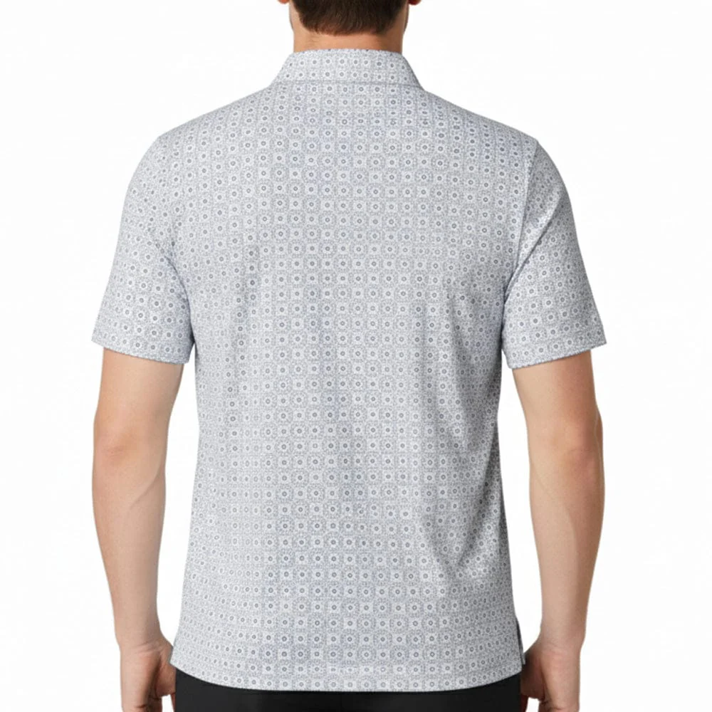 Callaway Golf Foulard Printed Polo Shirt - Bright White - Image 4