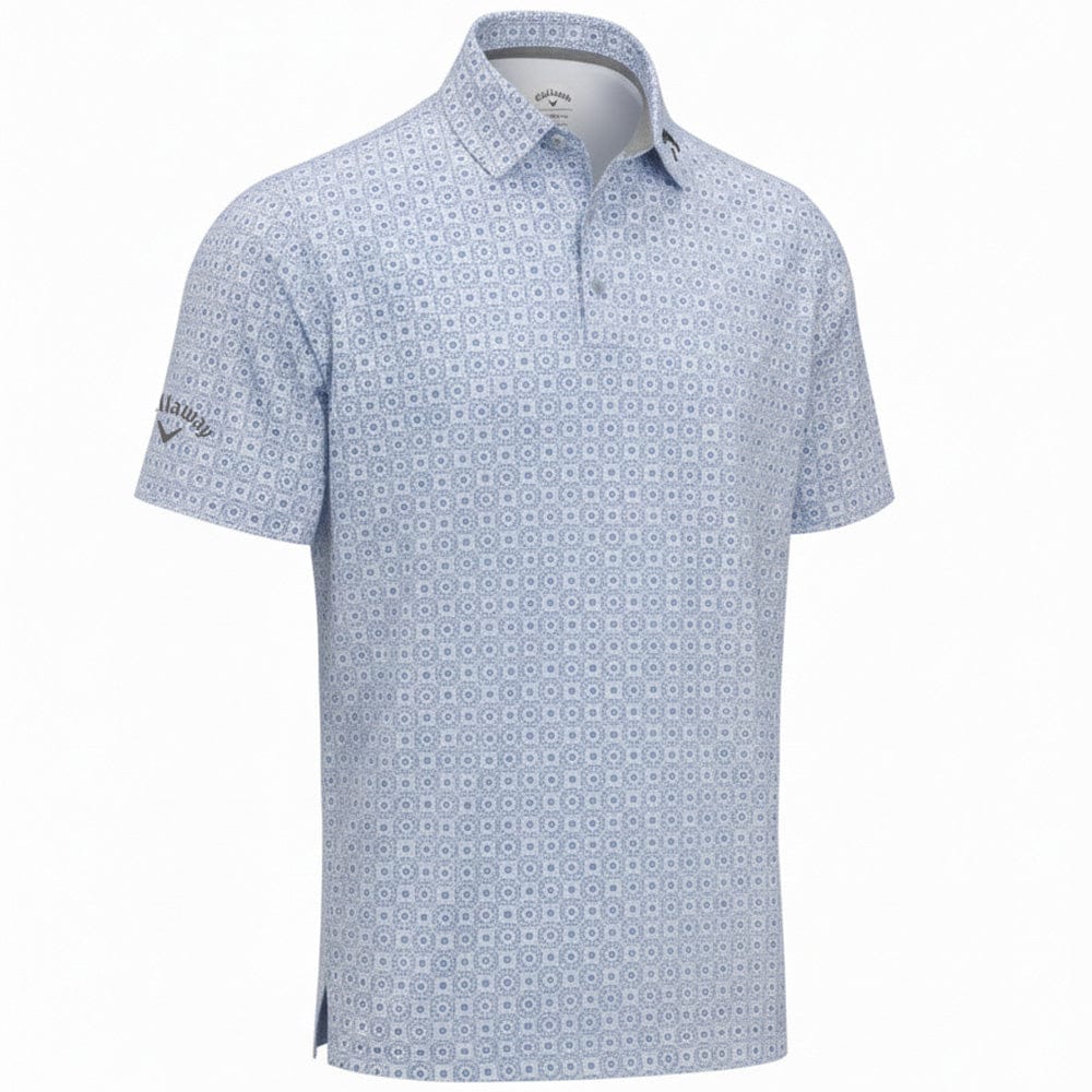 Callaway Golf Foulard Printed Polo Shirt - Peacoat