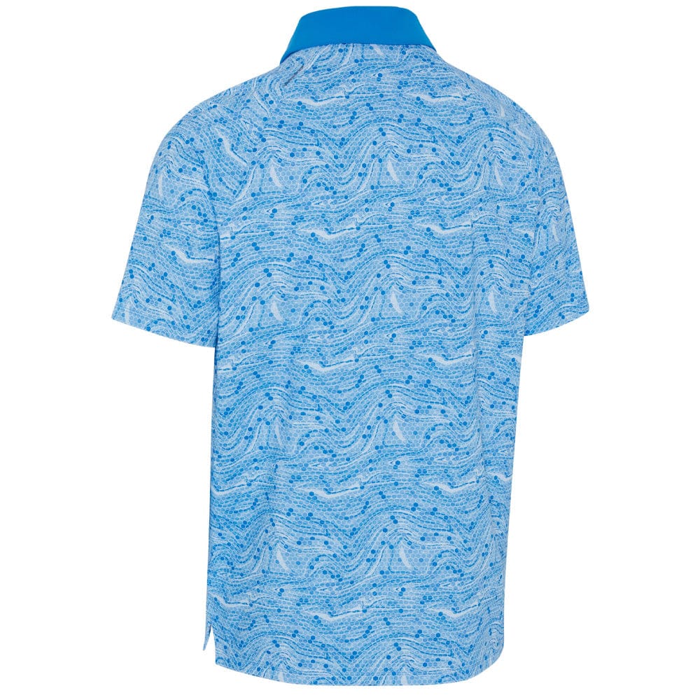 Callaway Hex Marble Polo Shirt - Brilliant Blue - Image 2