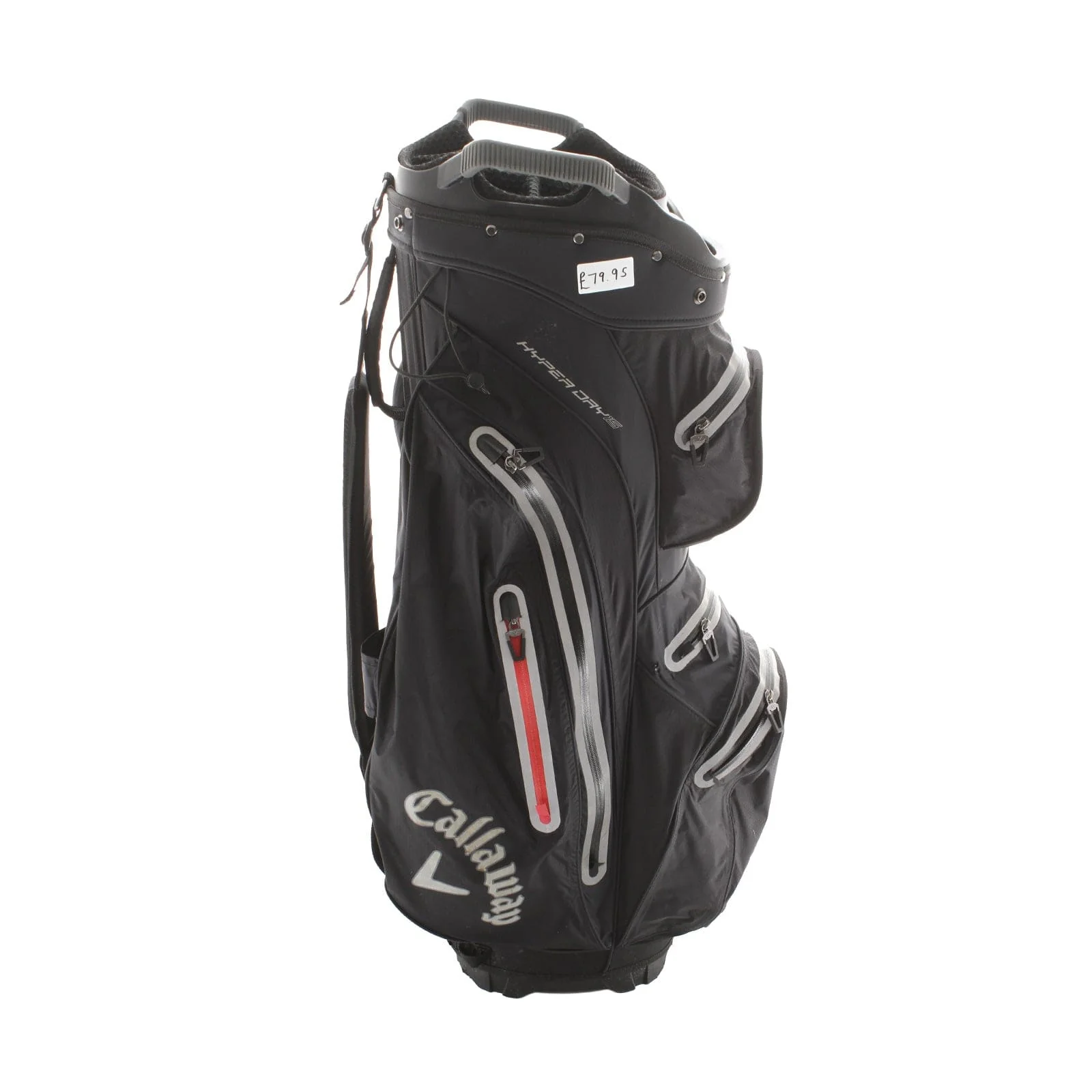 Callaway Hyper Dry 15 Cart Bag - Black/White/Red - Image 3