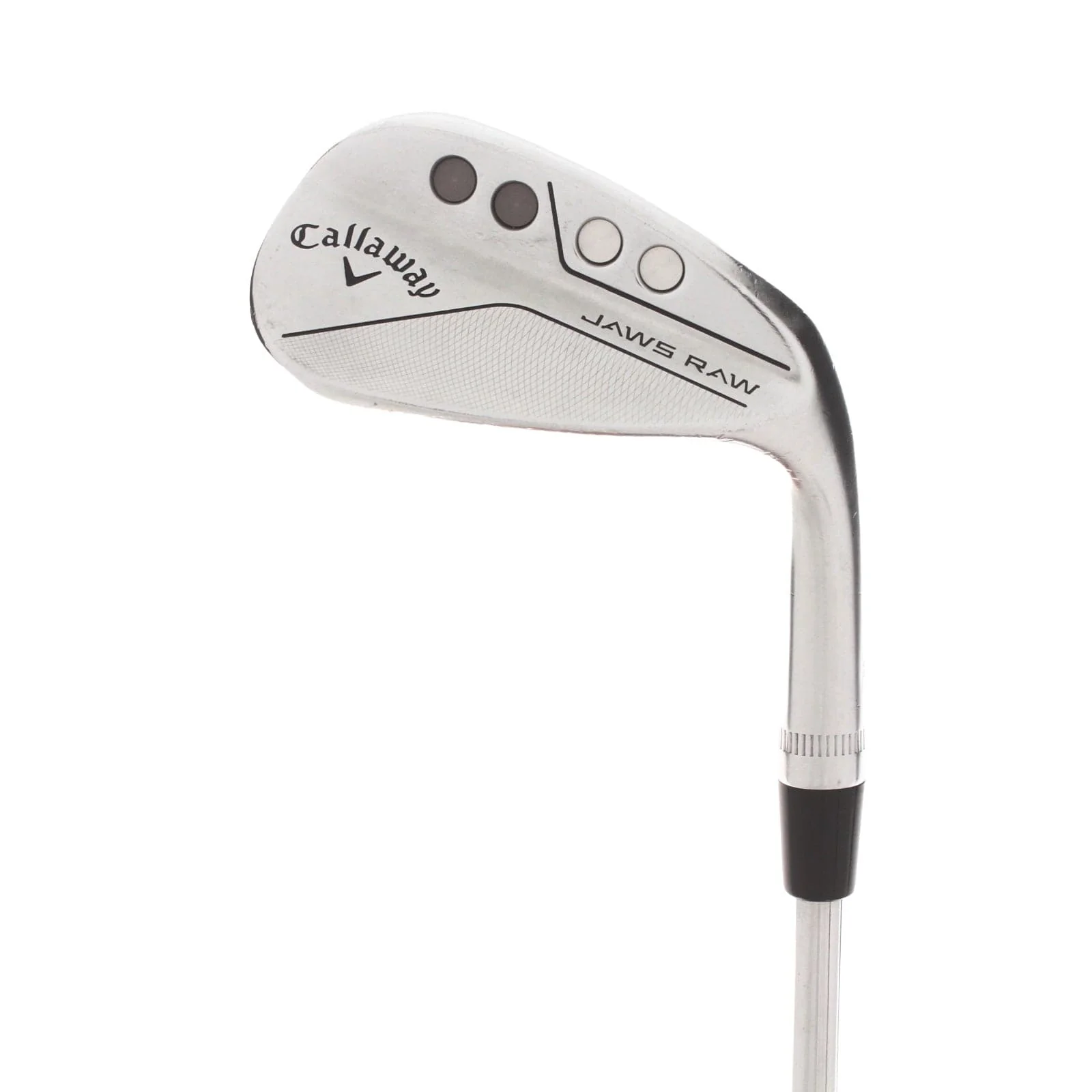 Callaway Jaws Raw Steel Mens Right Hand Gap Wedge 50* 10 Bounce S Grind Wedge - Dynamic Gold Spinner Tour Issue 115