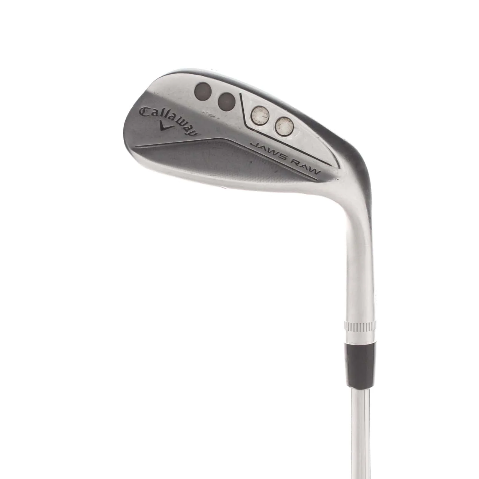 Callaway Jaws Raw Steel Mens Right Hand Lob Wedge 58* 10 Bounce S Grind Wedge - Dynamic Gold Spinner Tour Issue