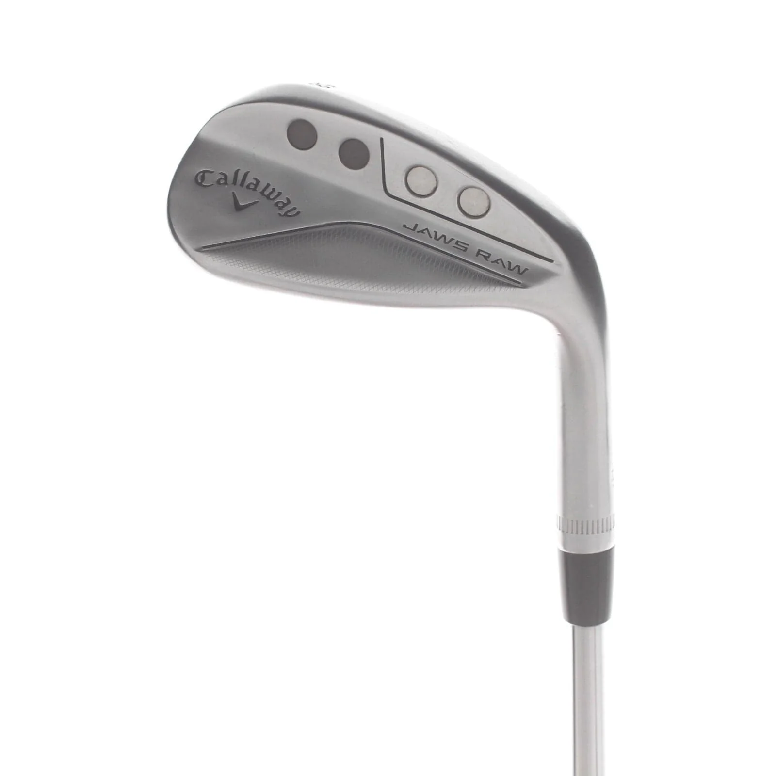 Callaway Jaws Raw Steel Mens Right Hand Lob Wedge 8 Bounce Z Grind Wedge - Dynamic Gold Spinner 115