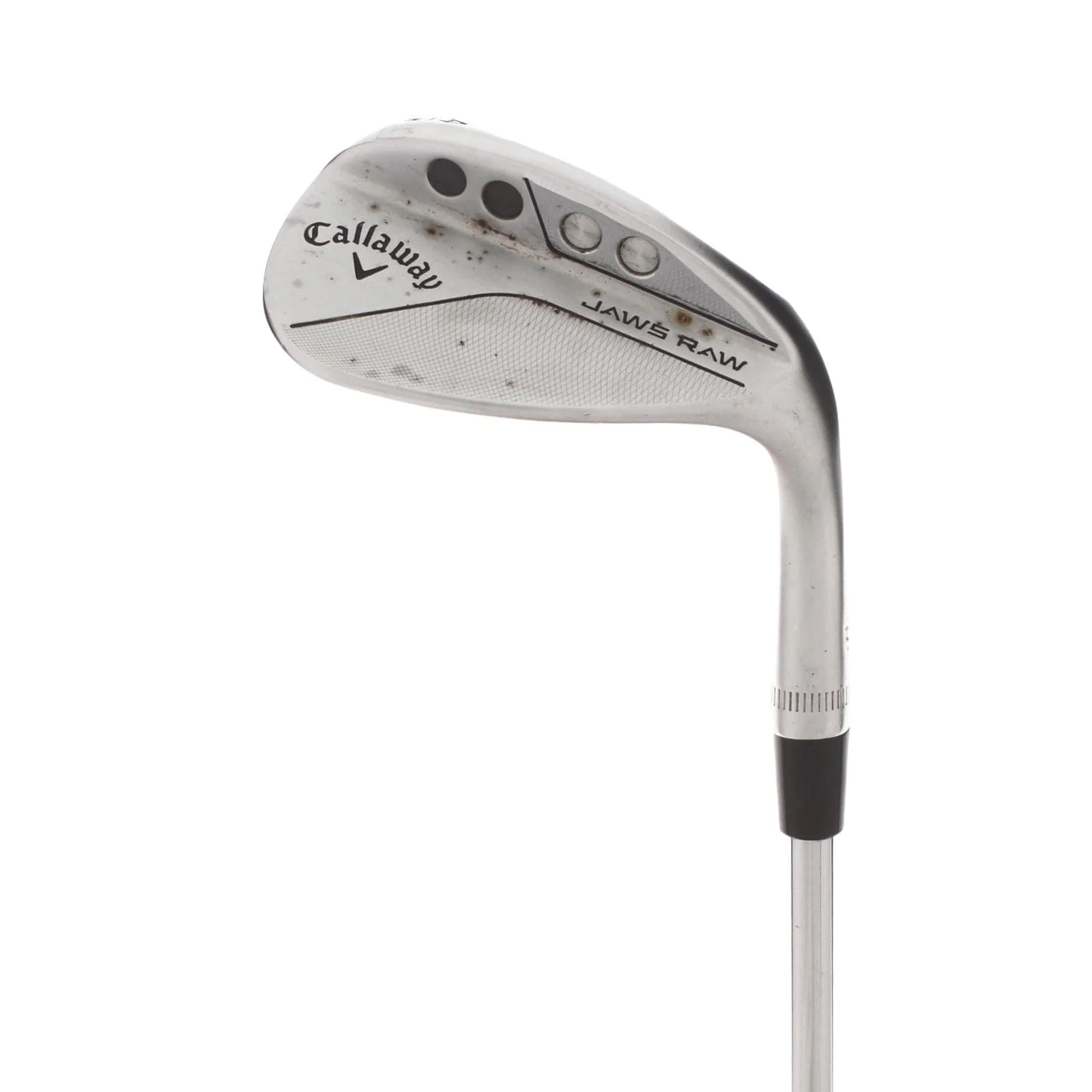 Callaway Jaws Raw Steel Mens Right Hand Sand Wedge 54* 12 Bounce W Grind Wedge - Dynamic Gold Spinner