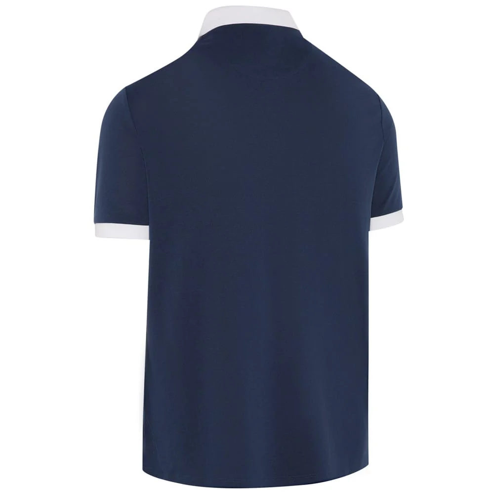 Callaway Legacy Collection Blocked Logo Collar Polo Shirt - Medieval Blue - Image 2