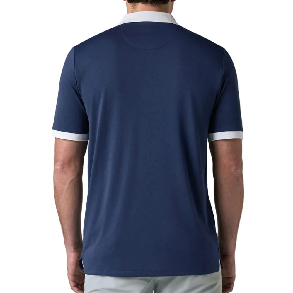 Callaway Legacy Collection Blocked Logo Collar Polo Shirt - Medieval Blue - Image 3