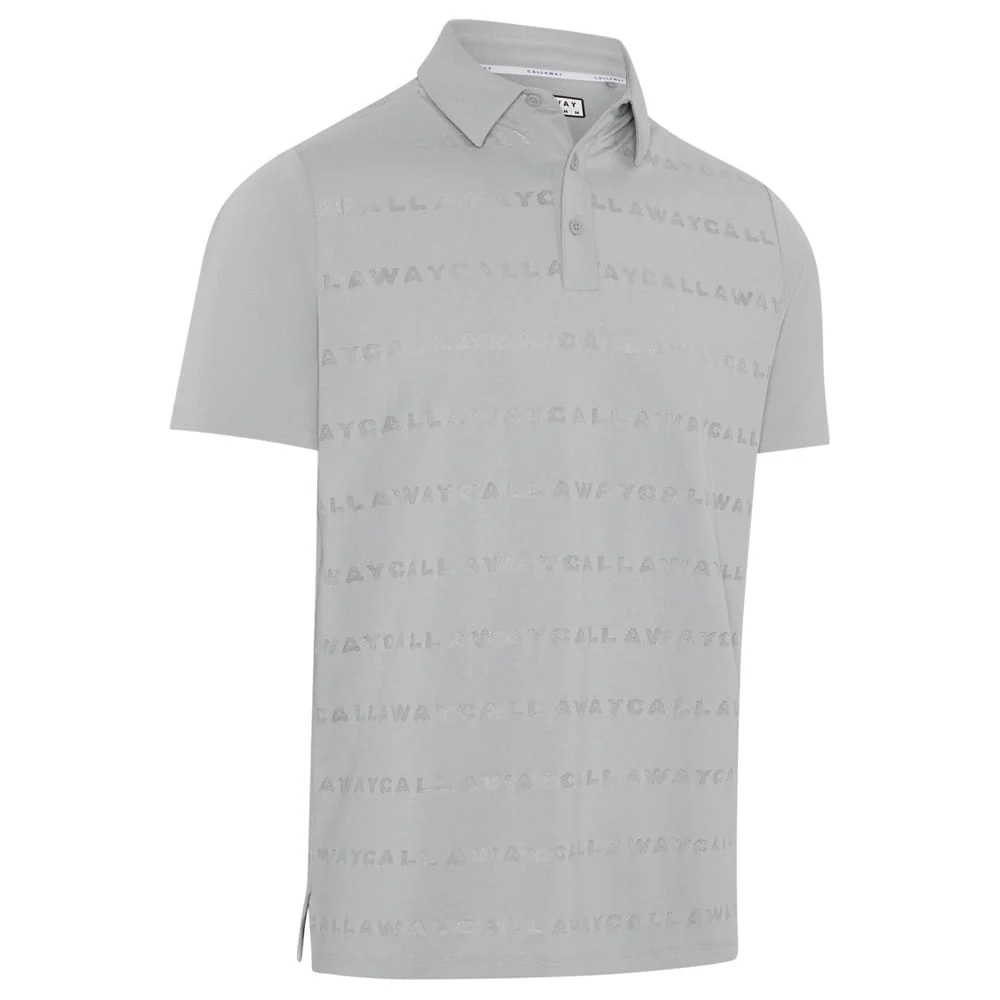 Callaway Legacy Collection Logo Jacquard Polo Shirt - Quarry