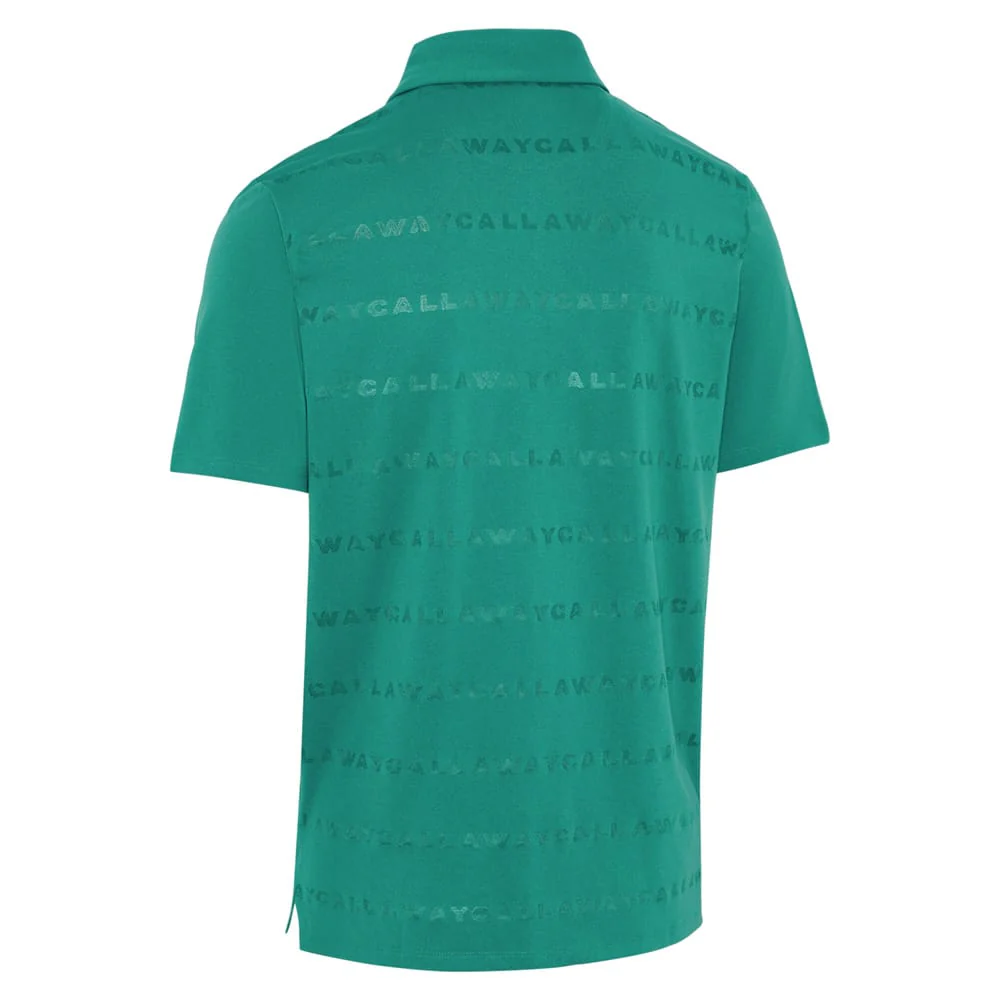 Callaway Legacy Collection Logo Jacquard Polo Shirt - Tidepool - Image 2