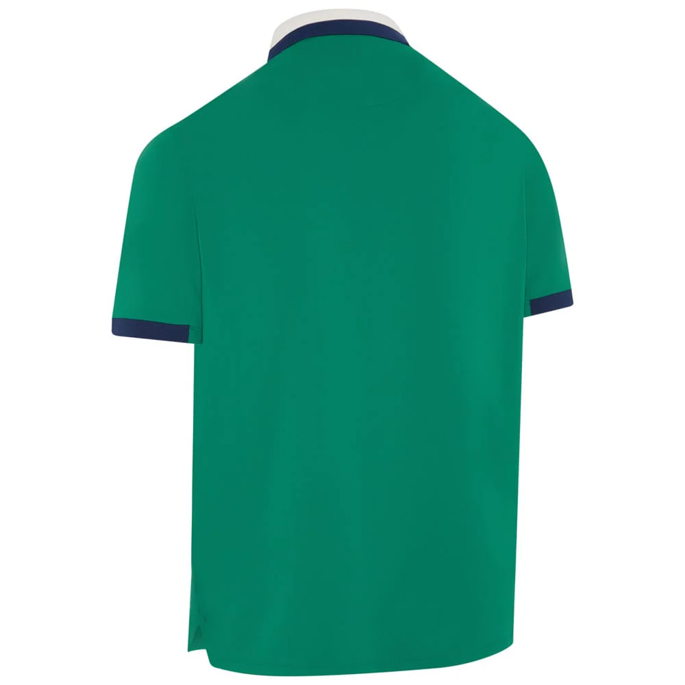 Callaway Legacy Collection Striped Colourblock Ribbed Collar Polo Shirt - Tidepool - Image 2