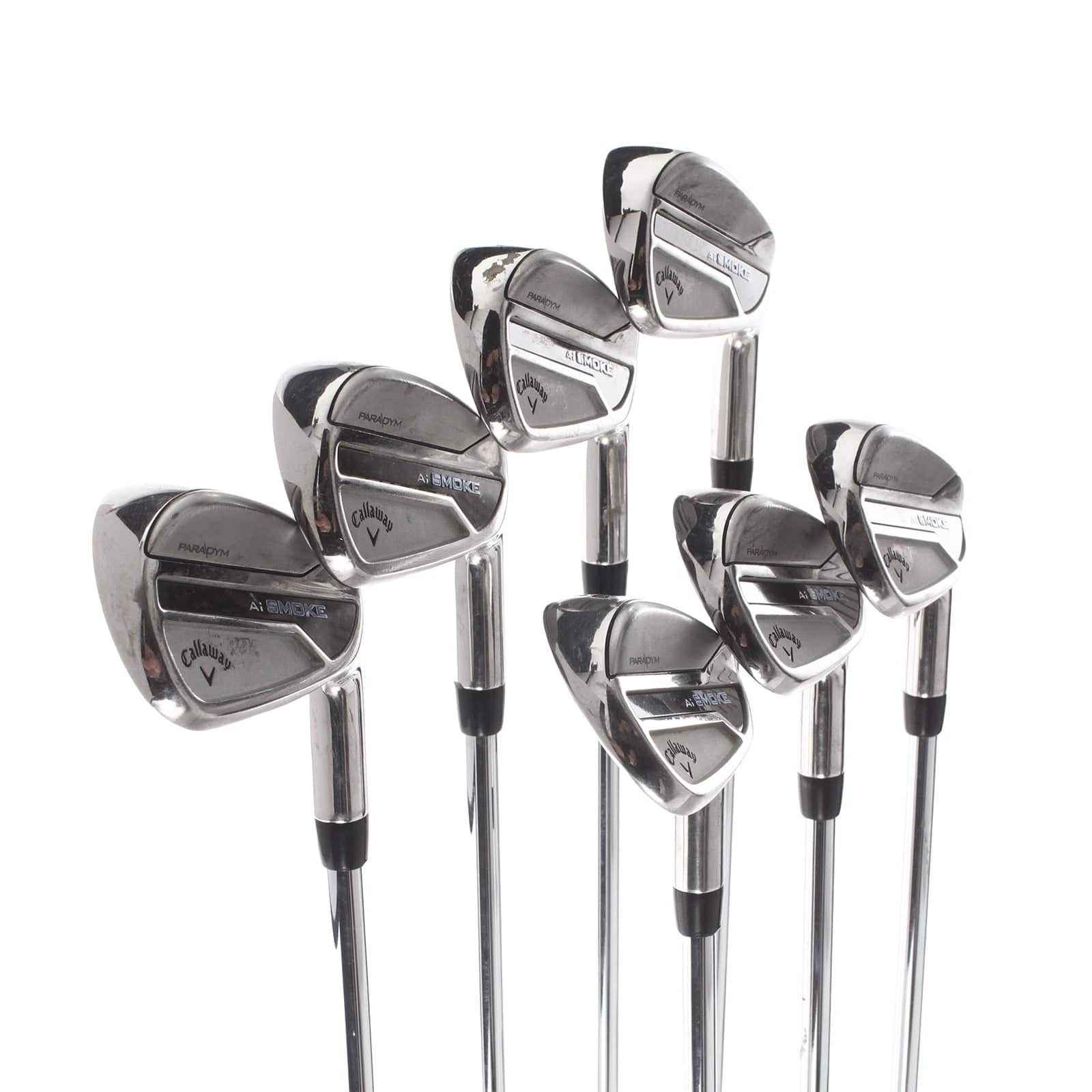 Callaway Paradym Ai Smoke Steel Mens Right Hand Irons 5-AW Regular - True Temper Dynamic Gold 115 R300 - Image 2