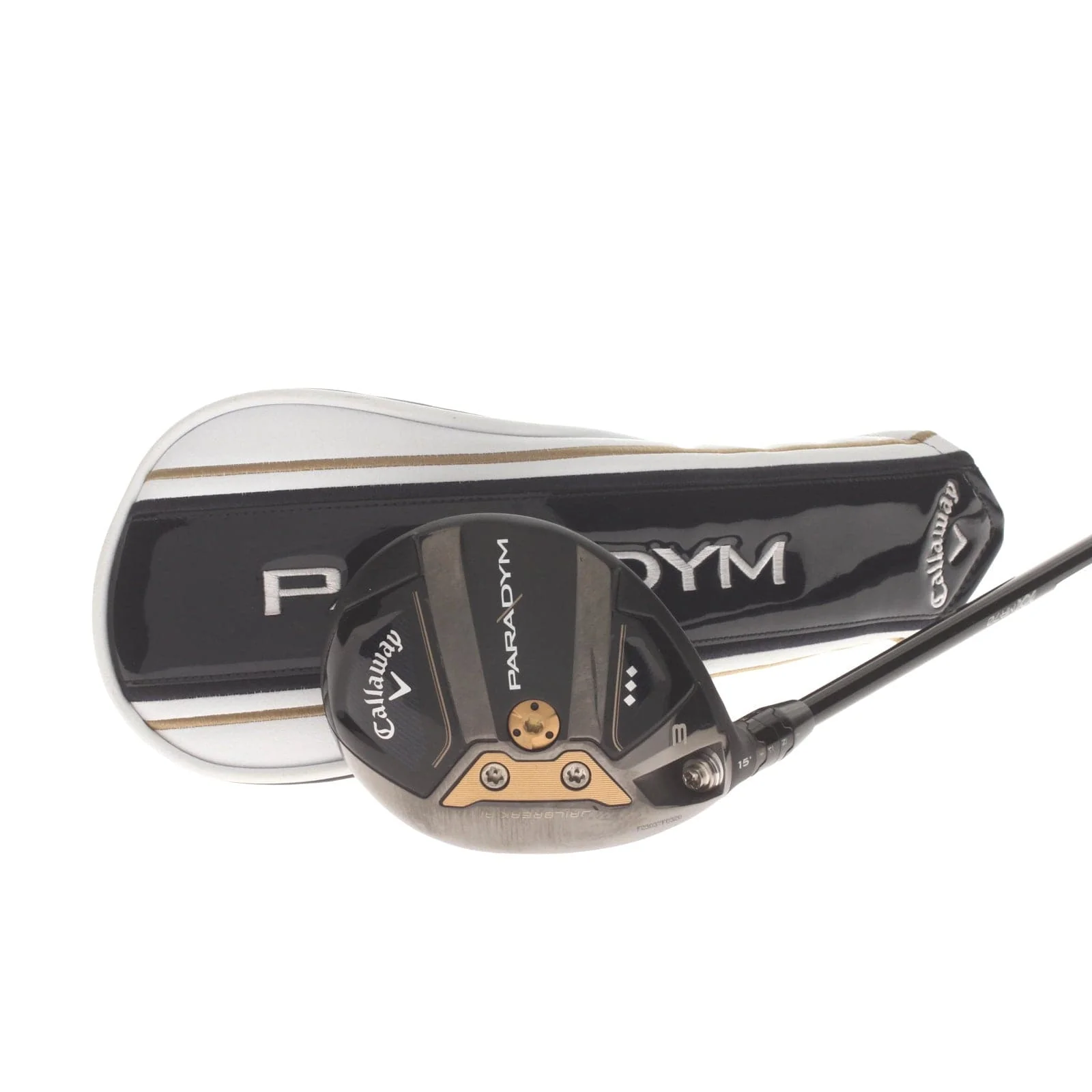 Callaway Paradym Triple Diamond Graphite Mens Left Hand Fairway 3 Wood 15* Extra Stiff - Kai'li White 70