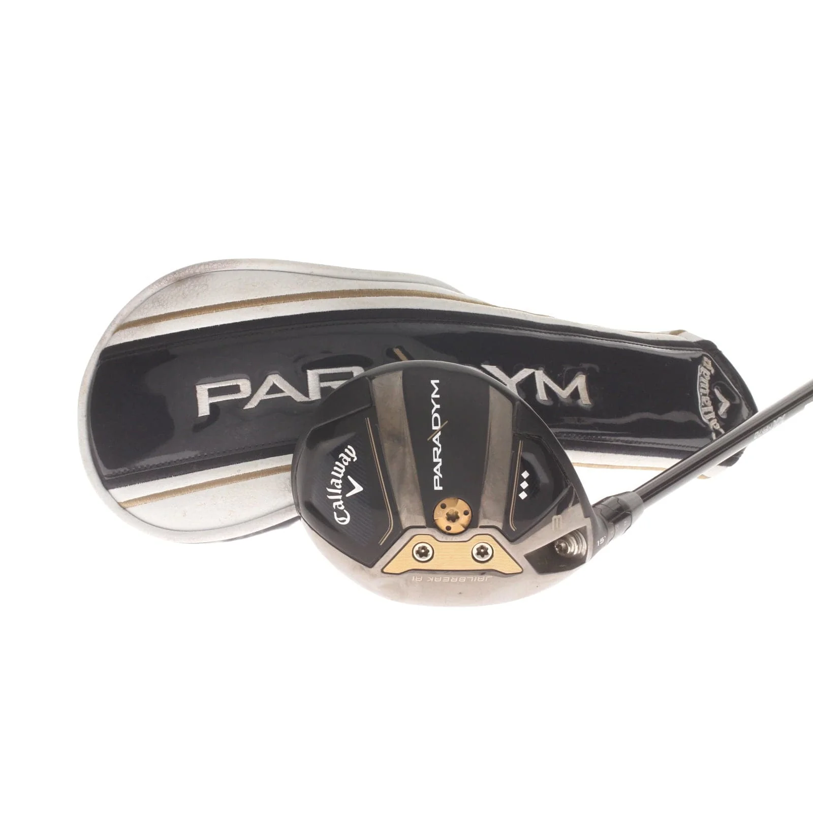 Callaway Paradym Triple Diamond Graphite Mens Left Hand Fairway 3 Wood 15* Stiff - Kai'li 70 White S