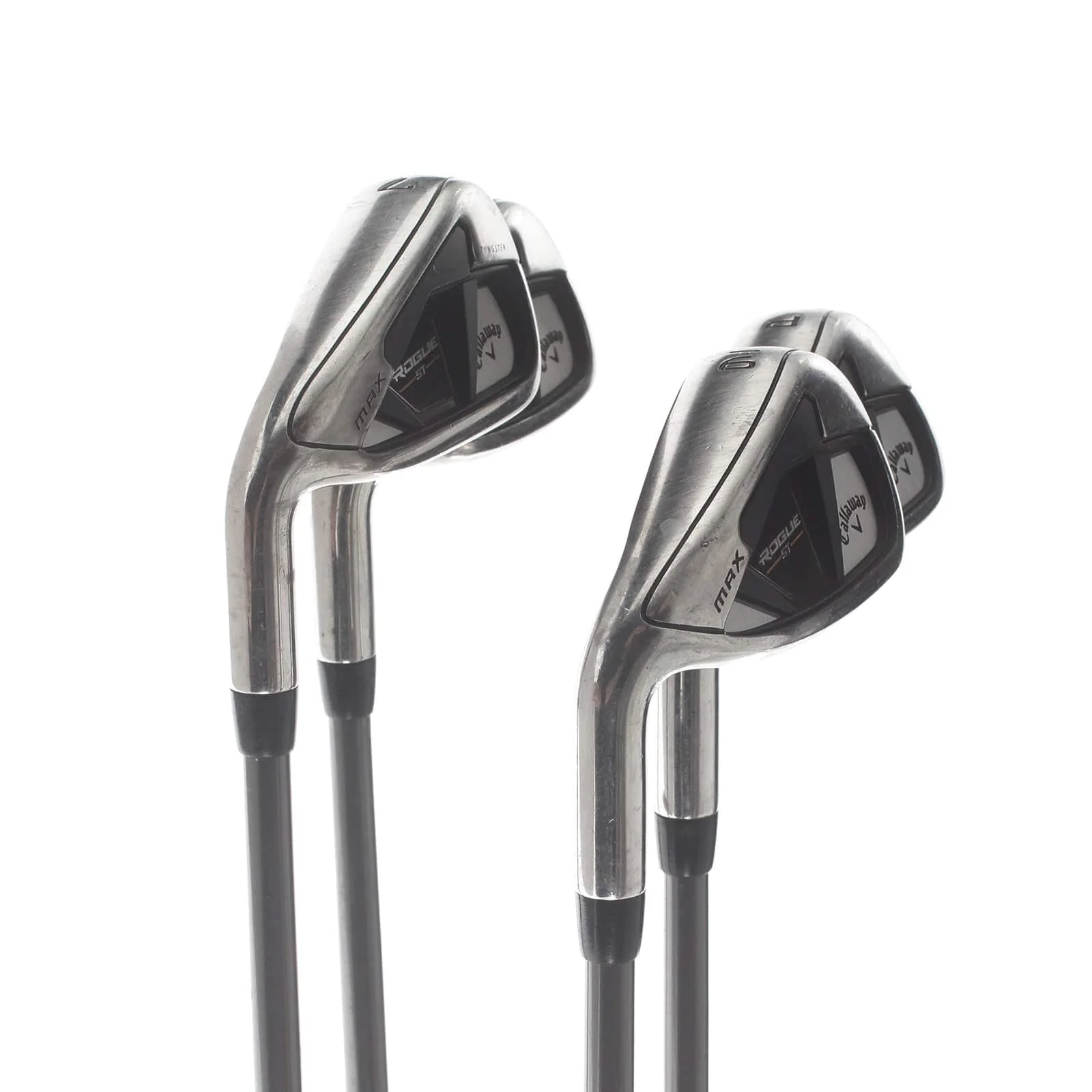 Callaway Rogue ST Max Graphite Mens Left Hand Irons 7-PW Senior - Aldila Synergy 60 - Image 2
