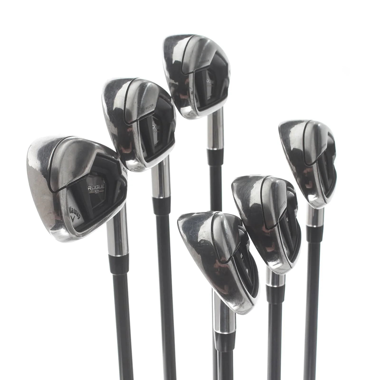 Callaway Rogue ST Max OS Graphite Mens Right Hand Irons 5-PW Regular - Tensei AV Blue 65 - Image 2