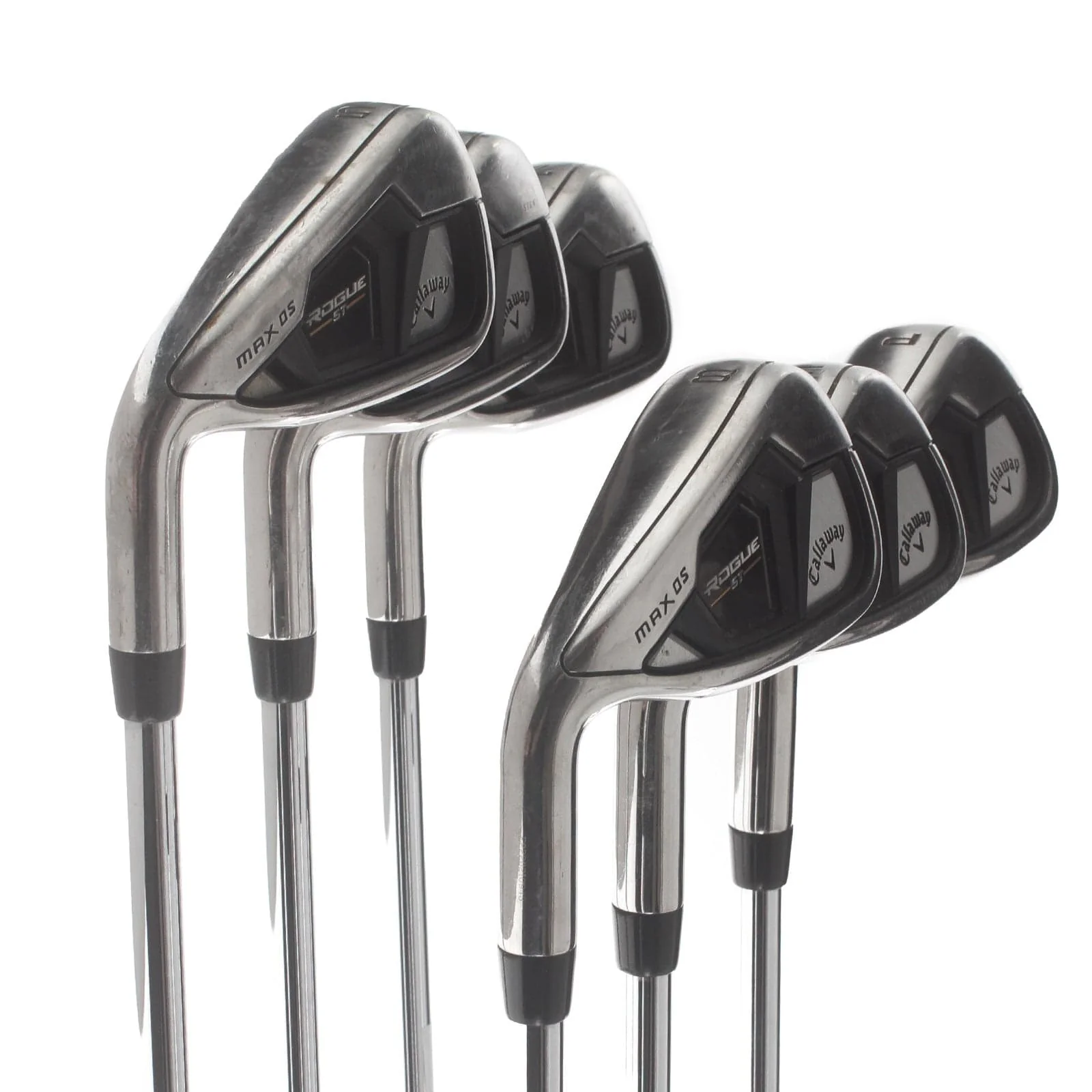 Callaway Rogue ST Max OS Steel Mens Left Hand Irons 5-PW Stiff - Elevate MPH 85 - Image 2