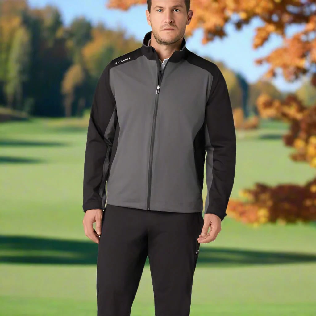 Callaway Stormlite III Waterproof Suit - Caviar/Peacoat - Image 10