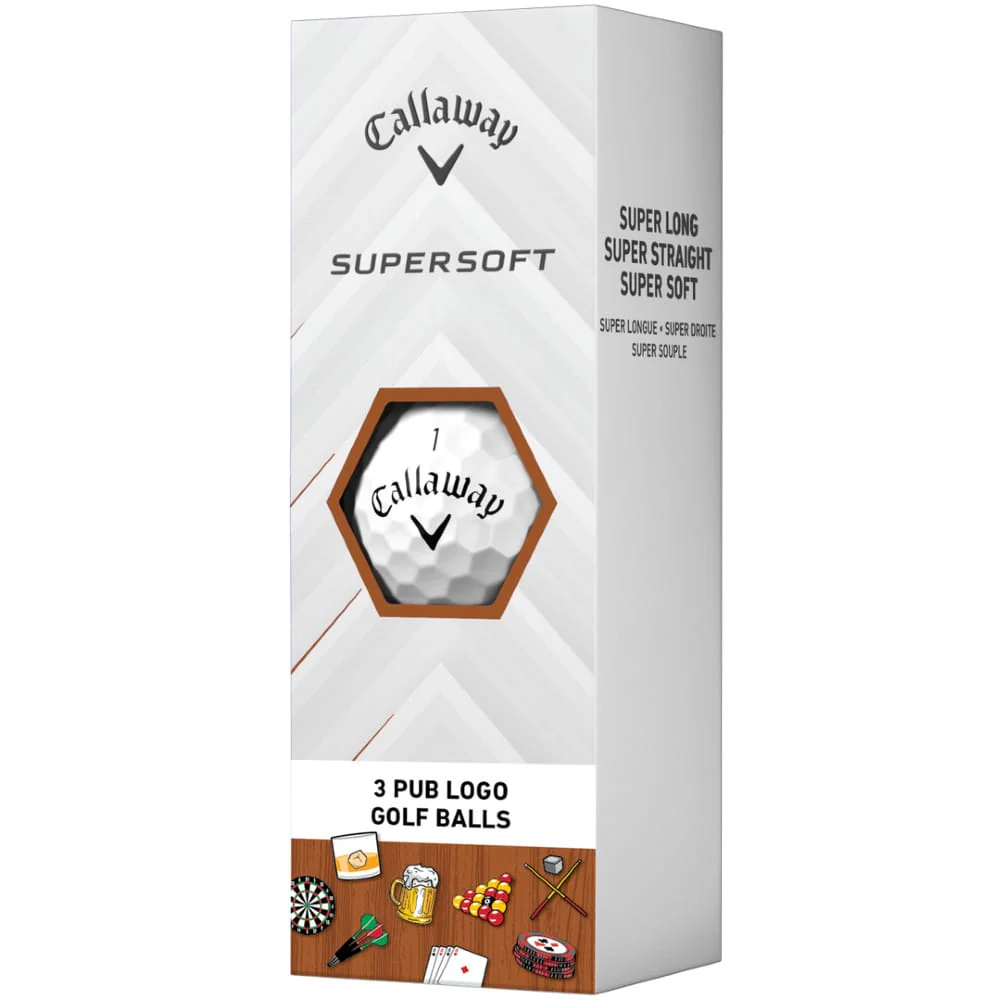 Callaway Supersoft Limited Edition Pub Golf Balls - White - 12 Pack - Image 11