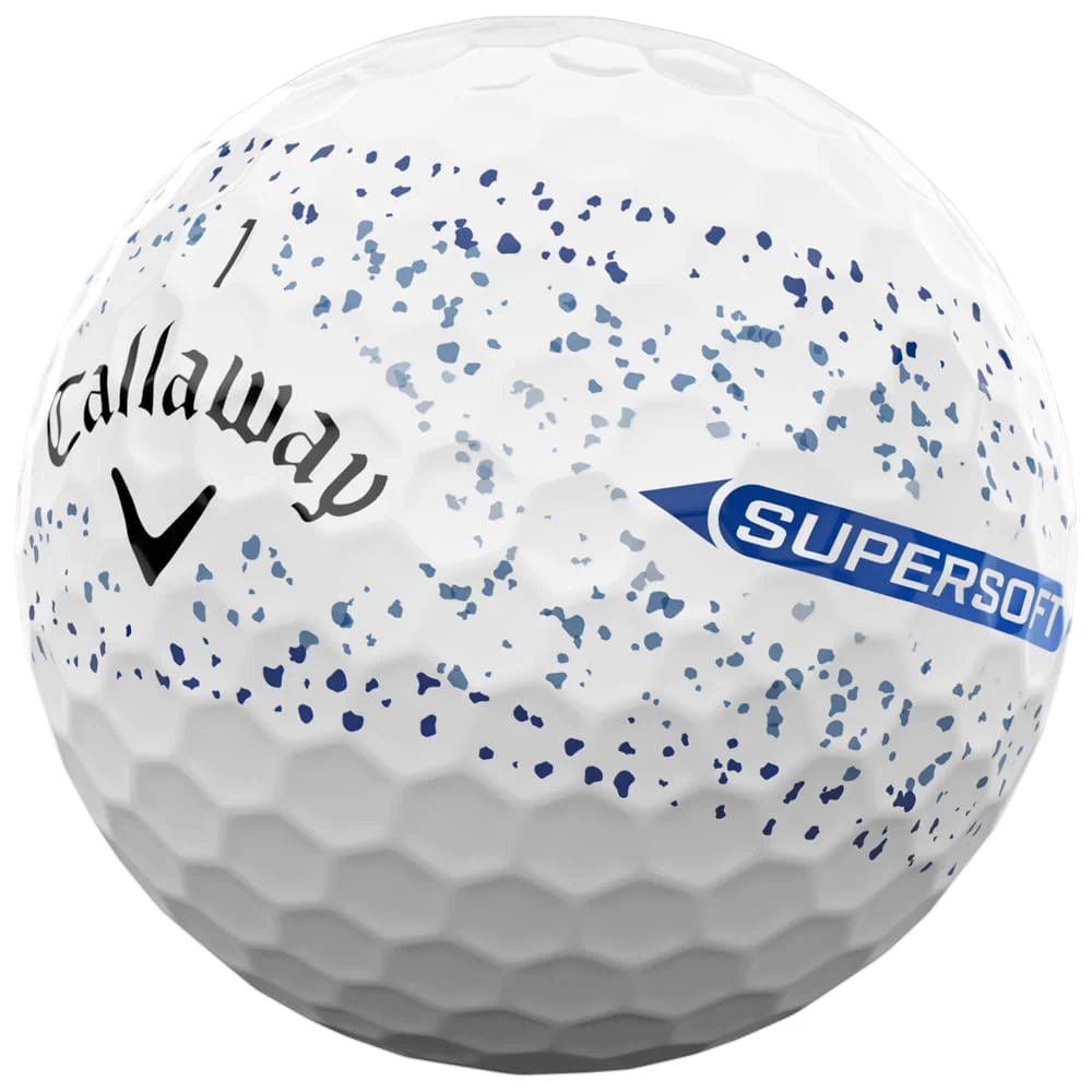 Callaway Supersoft Golf Balls - Blue Splatter - 3 Sleeve - Image 3