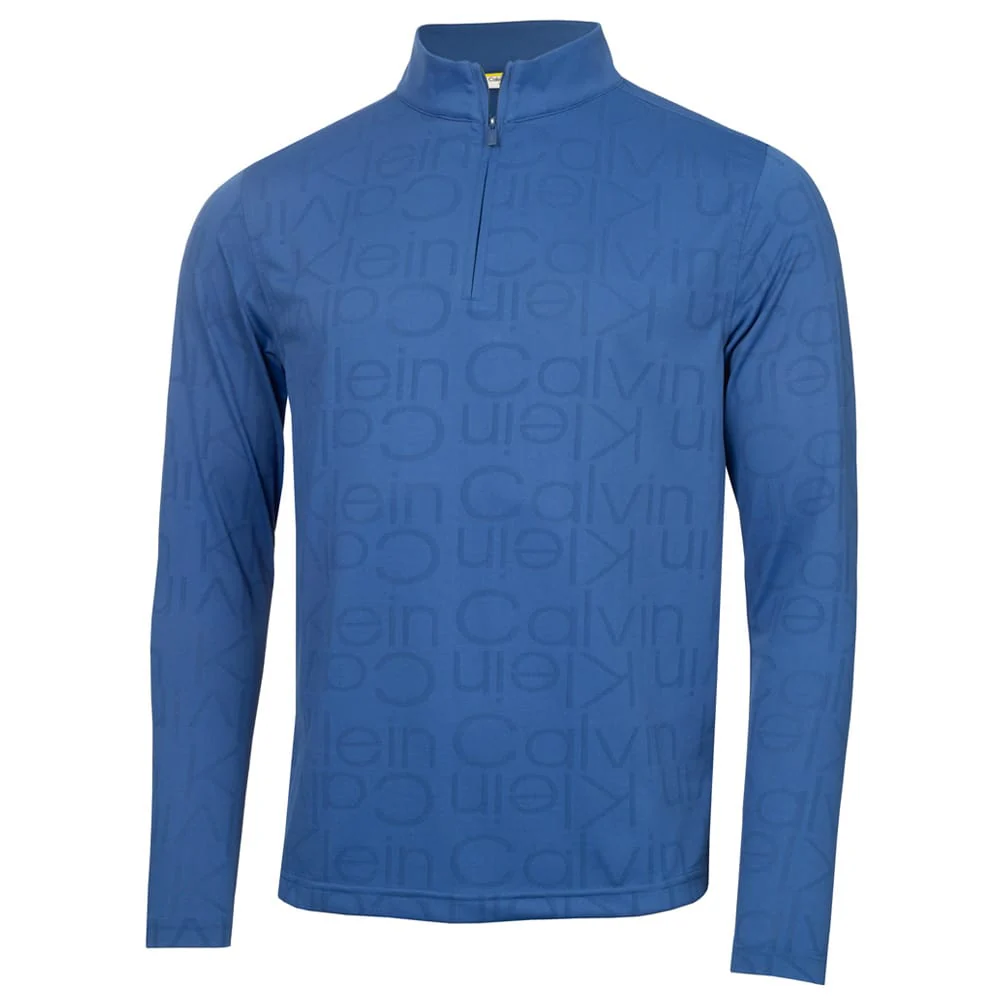 Calvin Klein Avondale Half Zip Pullover - Blue Hibiscus