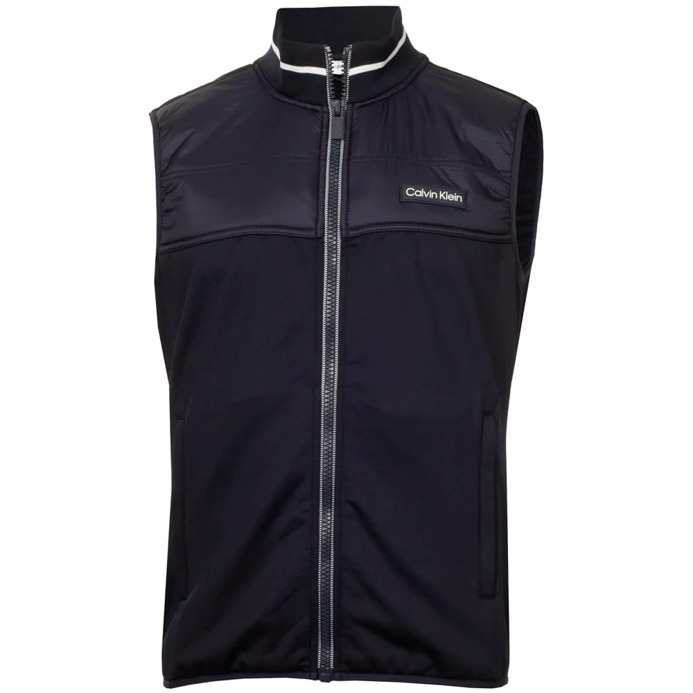 Calvin Klein Concourse Hybrid Full-Zip Gilet - Navy
