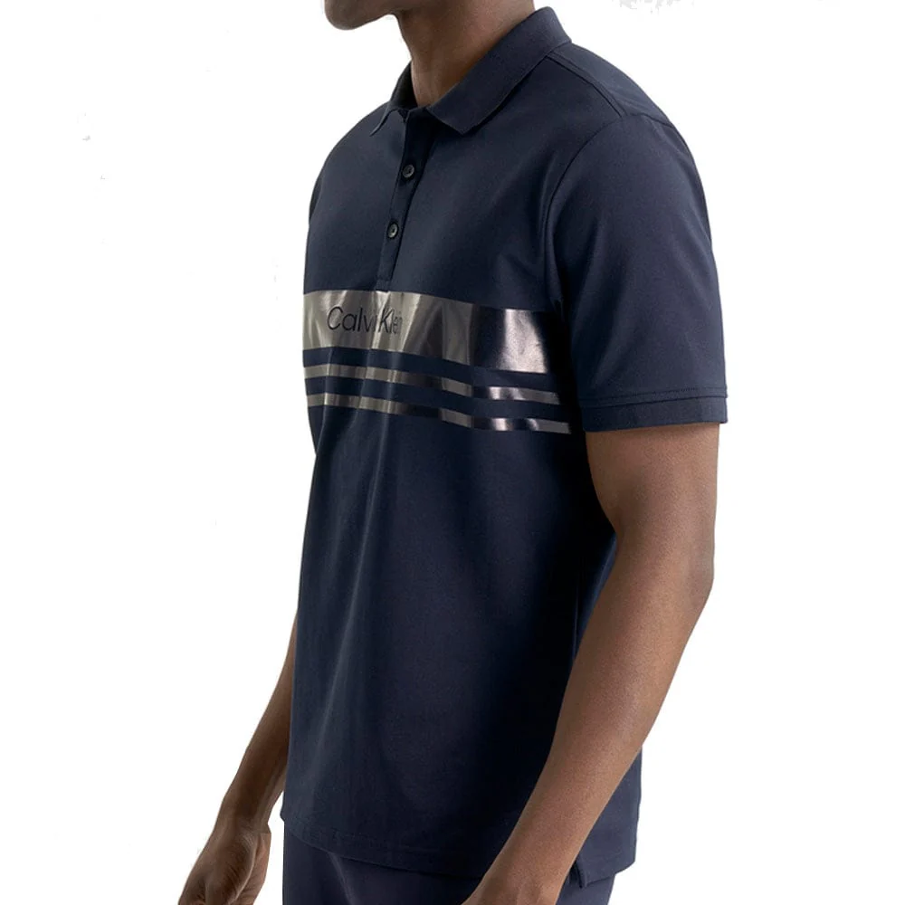 Calvin Klein Freemount Polo Shirt - Navy - Image 6