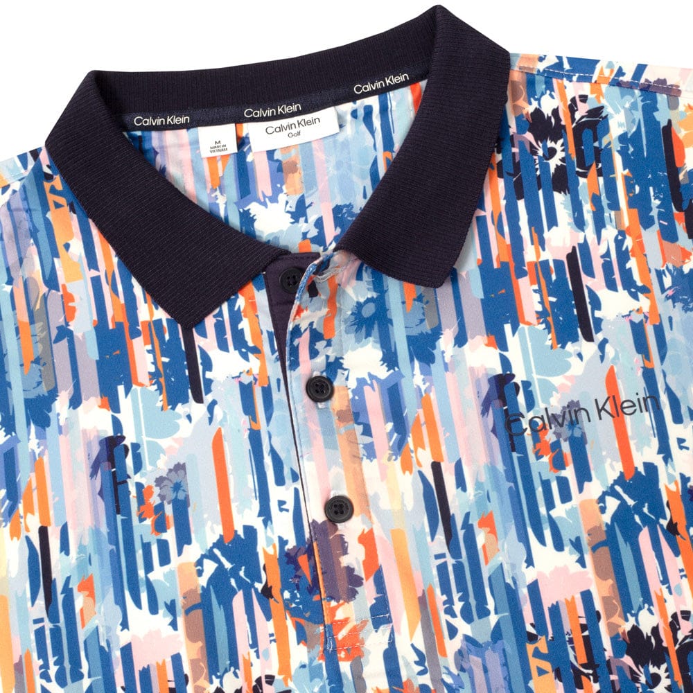 Calvin Klein Glitch Print Polo Shirt - Glitch Print - Image 5