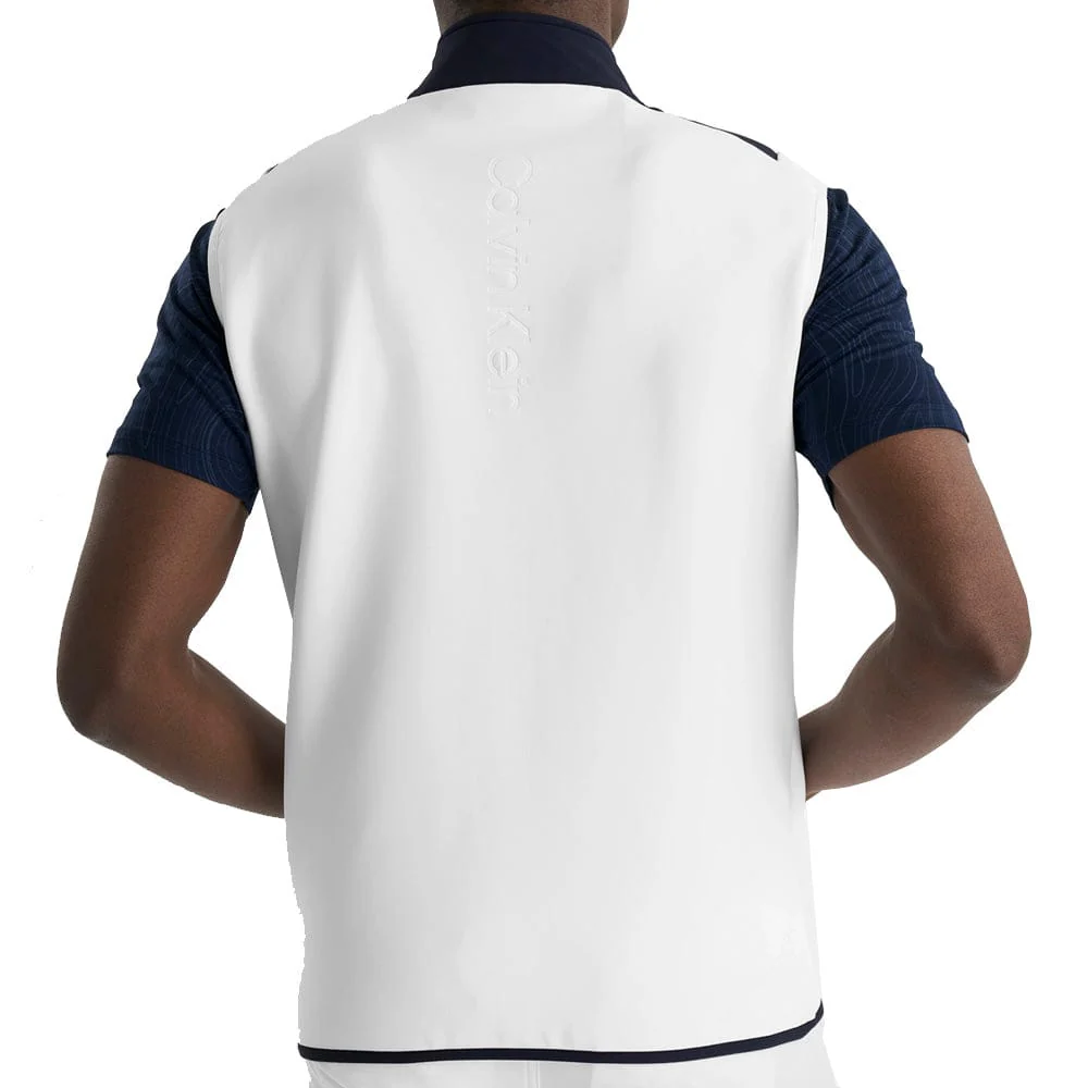 Calvin Klein Manning Full Zip Gilet - White - Image 5