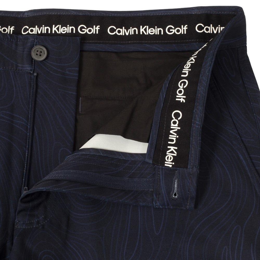 Calvin Klein Marble Print Bullet Shorts - Navy - Image 6