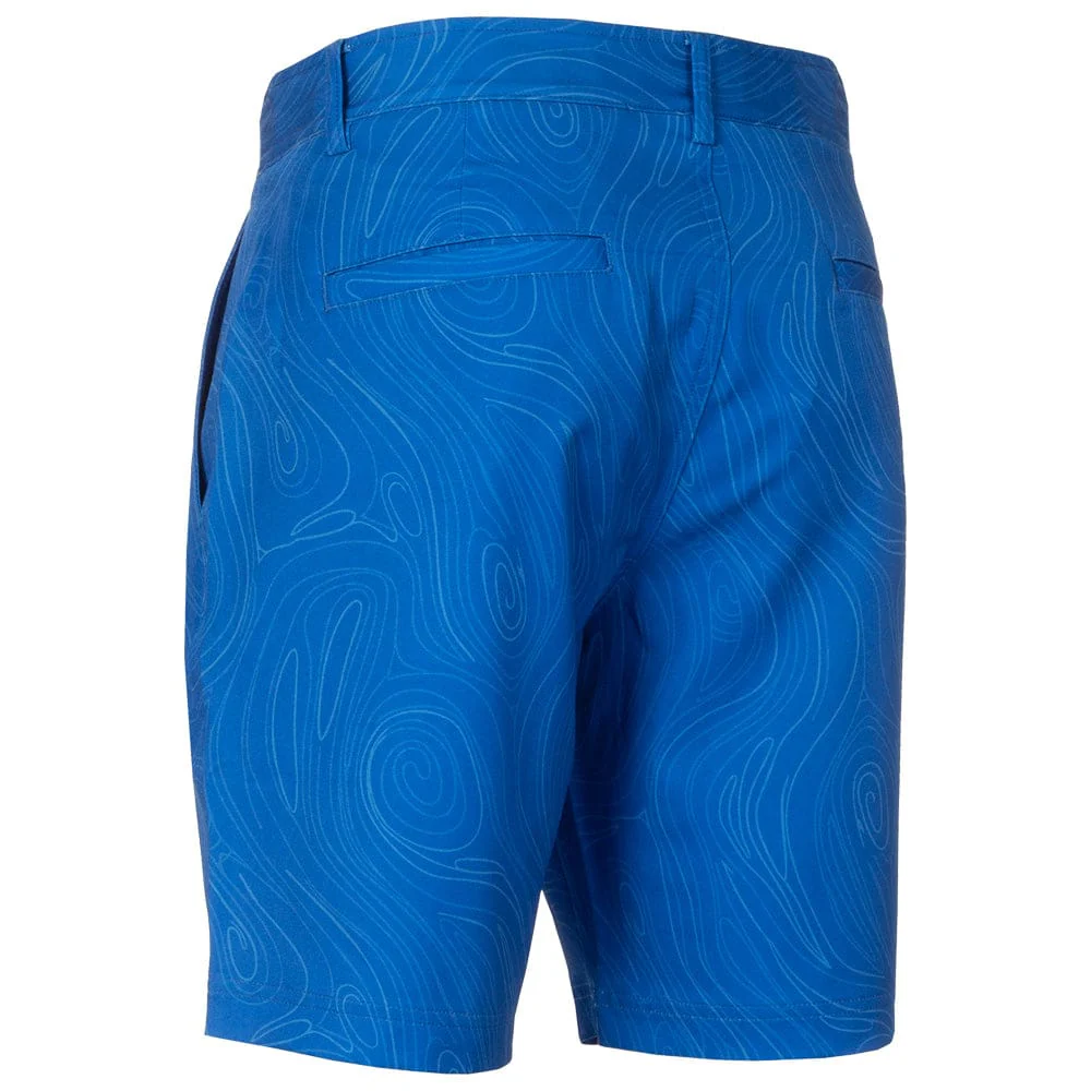 Calvin Klein Marble Print Bullet Shorts - Sapphire - Image 4