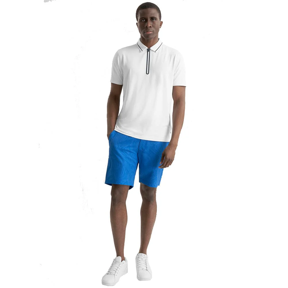 Calvin Klein Marble Print Bullet Shorts - Sapphire - Image 9
