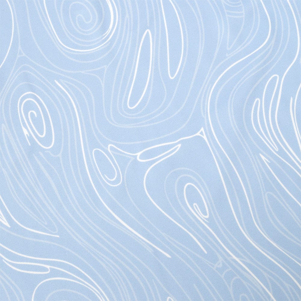 Calvin Klein Marble Print Polo Shirt - Bluebell - Image 3