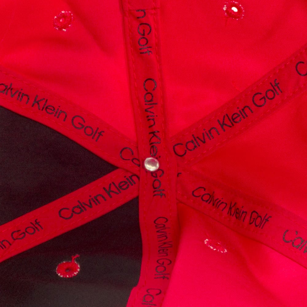 Calvin Klein Microfibre Baseball Cap - Red - Image 6