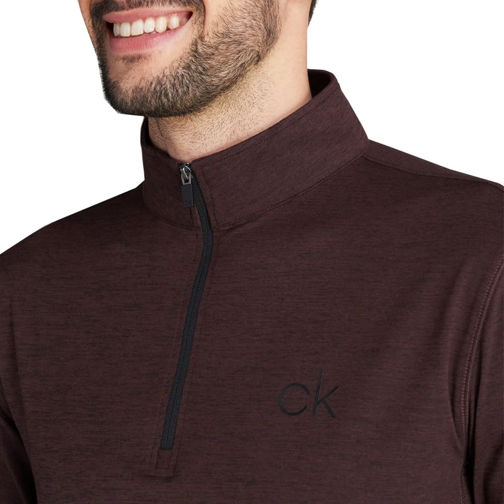 Calvin Klein Newport Half-Zip Sweater - Blackberry - Image 4