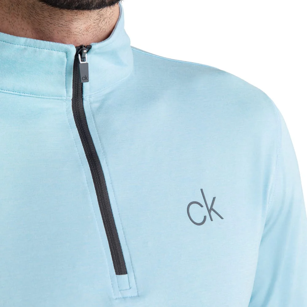 Calvin Klein Newport Half-Zip Sweater - Dusty Blue - Image 7