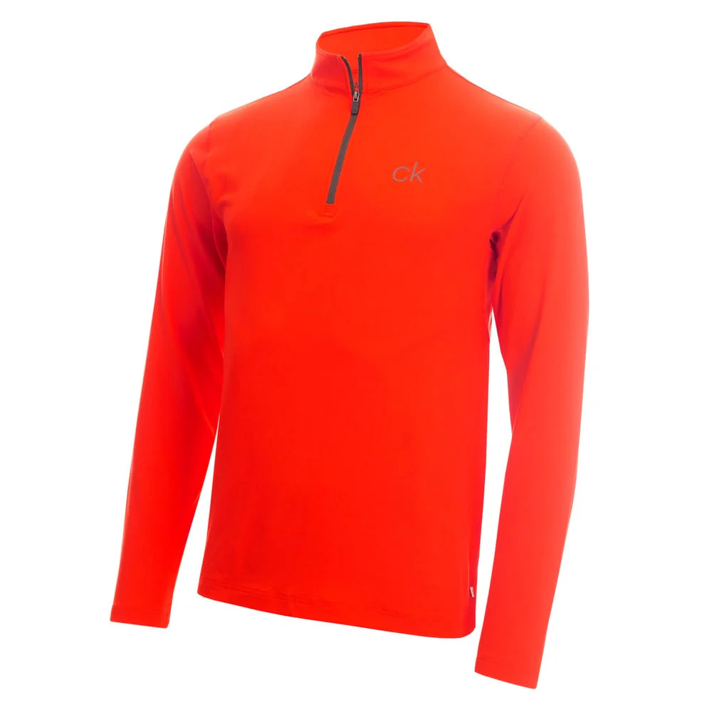 Calvin Klein Newport Half-Zip Sweater - Fiery Red
