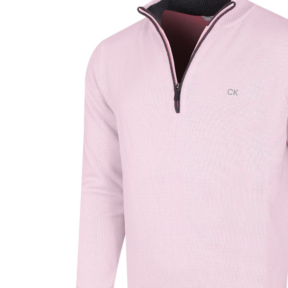 Calvin Klein Newport Half-Zip Sweater - Pink - Image 3