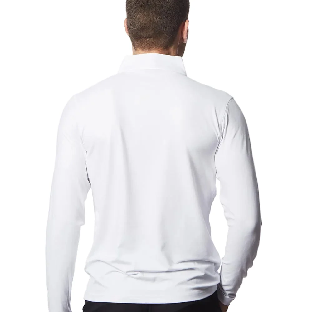 Calvin Klein Newport Half-Zip Sweater - White - Image 4